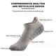 thumbnail image 3 of 6 pares de calcetines para hombre, de algodón transpirables, acolchados y antiampollas, para correr, de corte bajo., 3 of 5