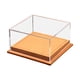 thumbnail image 4 of Vitrina Para Maquetas De Dos Coches A Escala 1/64, Accesorios Portátiles, Tapa De Acrílico Transparente, Color Marrón Claro, 4 of 5