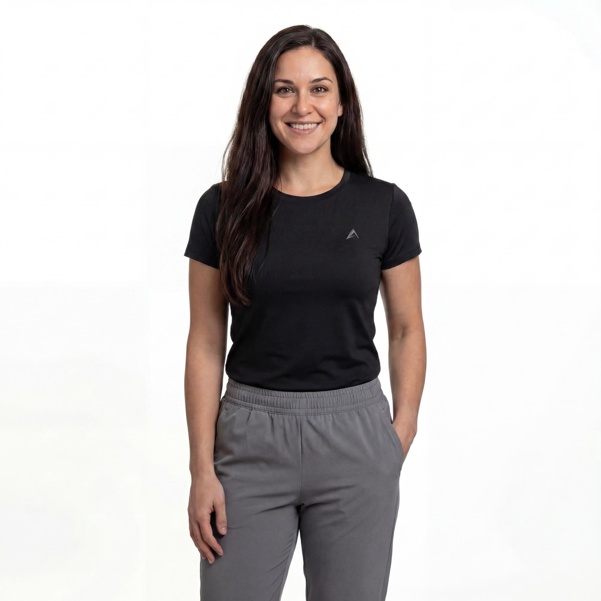 Polera Deportiva Mujer Negro 2XL