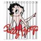 thumbnail image 1 of Cortina de ducha de Betty Boop con ganchos (167 x 183 cm), 1 of 3