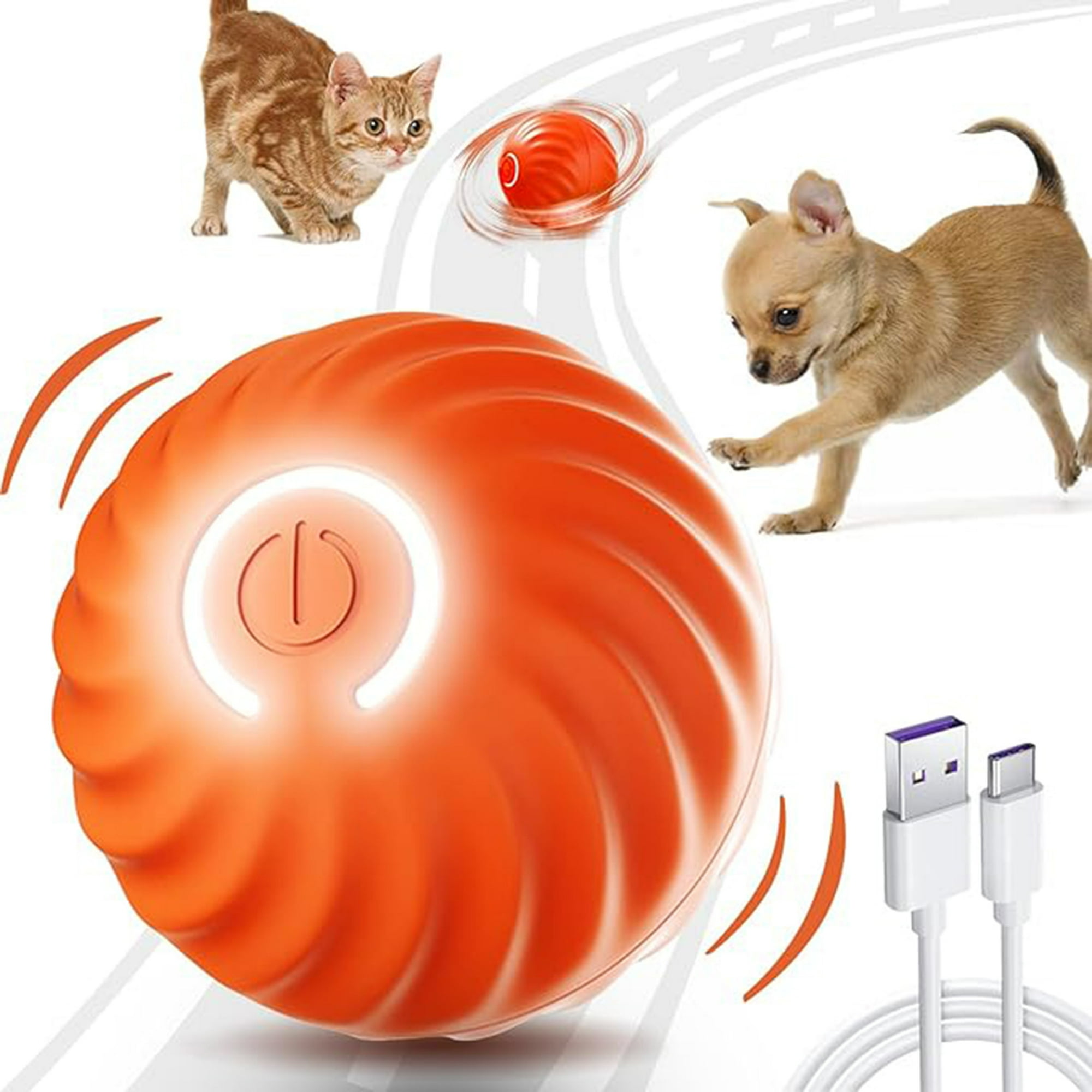 Veatool - Pelota De Juguete Para Perros Inteligente,pelota Interactiva Para Perros Que Rebota Inteligente,pelota Rodante Automática Para Perros Segura Y Antimordeduras Para Perros Y Gatos Mascotas