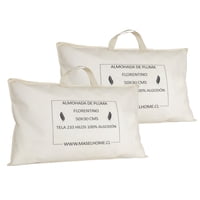 Masel - Set 2 Almohadas Pluma Natural 50X90