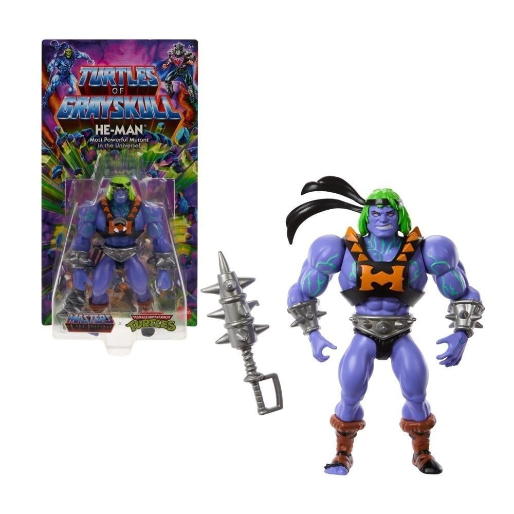Figura De Acción Masters Of The Universe Turtles Of Grayskull He-man De 5.5 Pulgadas