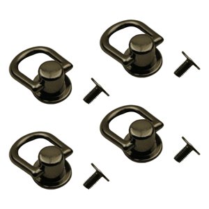 Bothyi - 4X Bolsa De Metal Anclajes Laterales Monedero Fabricación Hebillas Ganchos Cierres Cobre Gris