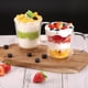 thumbnail image 4 of Juego de tazas de café de vidrio borosilicato para latte macchiato de doble capa adelgazante, juego de 2 piezas de 350 ml con asa, adecuado para una variedad de bebidas, 4 of 6