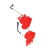 Magideal - Gafas De Terre Sin Montura Para Mujer, Gafas De Terre De Vintage A , Gafas De Discoteca Divertidas En Apariencia De , Rojo