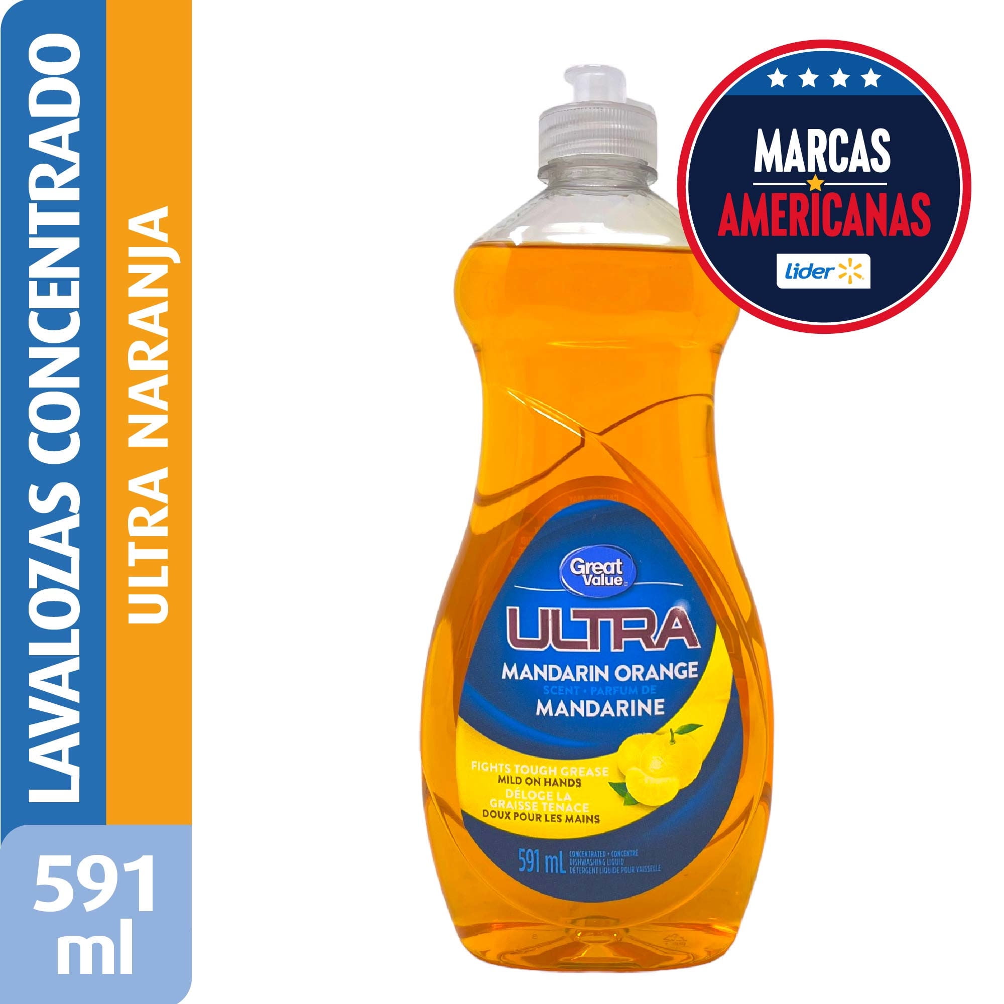 Lavalozas Concentrado Ultra Mandarina Botella 591 ml Great Value