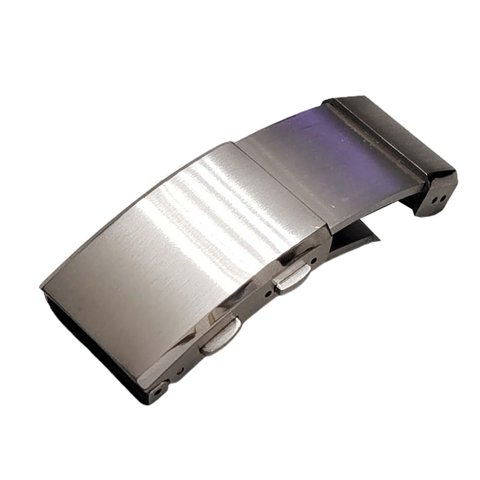 Ioensy - Correas De Reloj Hebilla Accesorios De Reloj De Metal Cierre De Botón De Doble Bloqueo 22 Mm