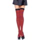 thumbnail image 5 of Calcetas Largas Panty Medias Bucaneras Rayadas Rojo Con Negro rojo Talla única, 5 of 9