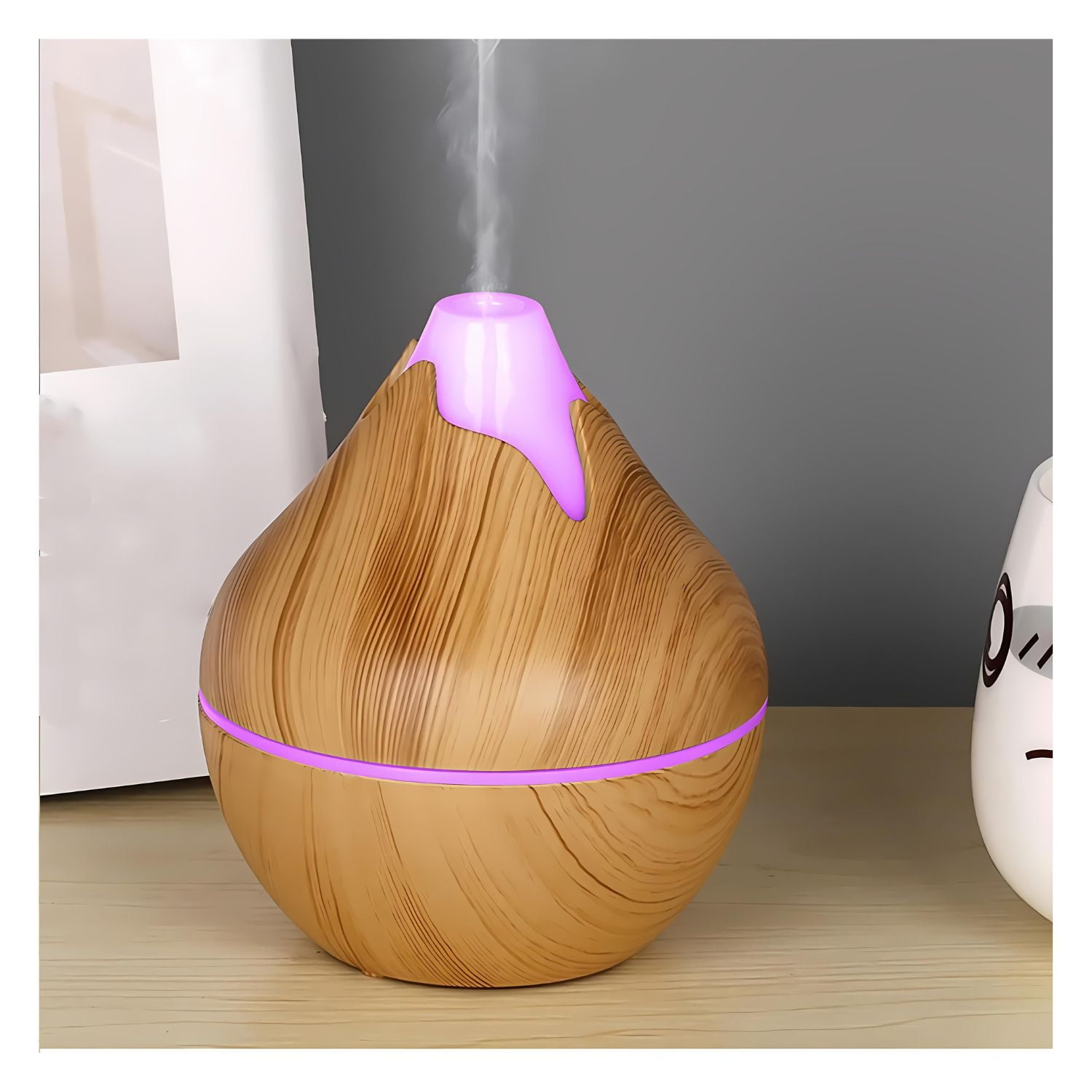 Disparo - Humidificador Difusor Forma De Volcan Color Marron Claro