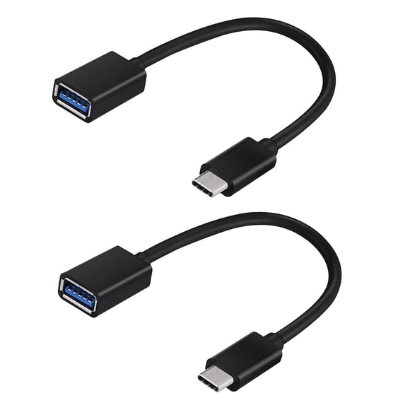 Adaptador OTG USB Tipo-C Tek Styz, paquete de 2, USB 3.0, 10 cm