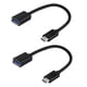 thumbnail image 1 of Adaptador OTG USB Tipo-C Tek Styz, paquete de 2, USB 3.0, 10 cm, 1 of 6