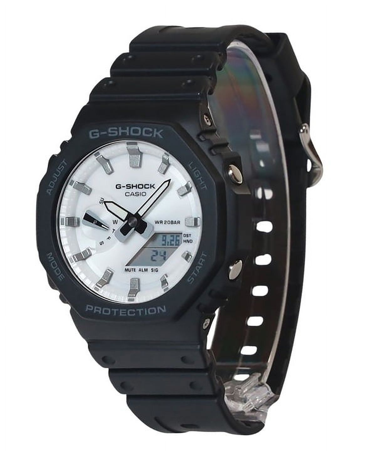 Casio - Reloj G-Shock Análogo Digital Correa De Resina De Base Biológica Esfera Blanca Cuarzo Ga-2100Wd-1A 200M Para Hombre