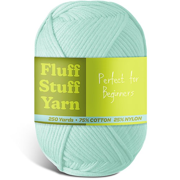 Hilo Hearth & Harbor Fluff Stuff verde menta 230 m (mezcla de algodón)