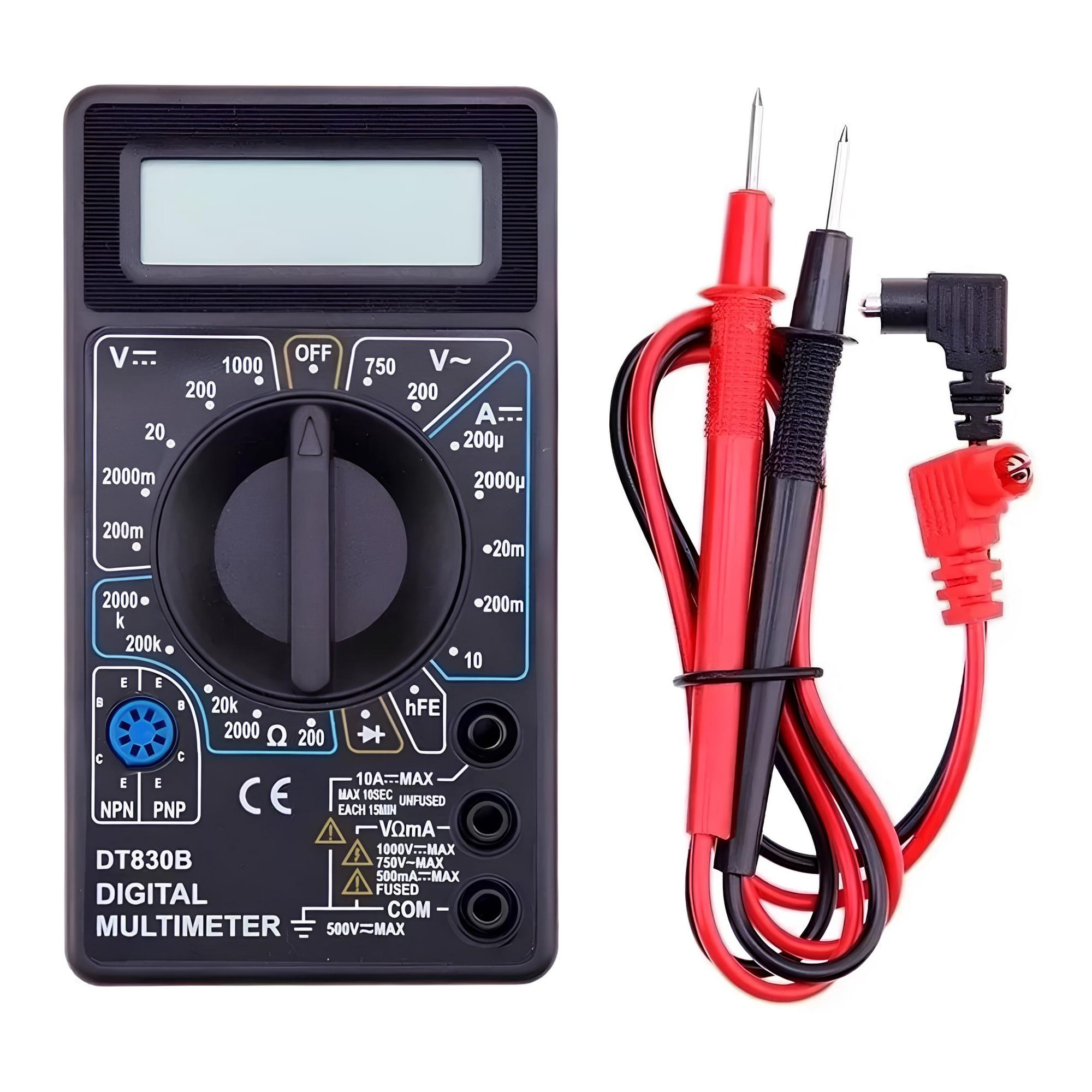 Multitester Digital Multimetro Portatil Tester Dt-830b | Lider