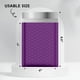 thumbnail image 2 of Sobres de burbujas Yens 10 x 20 cm Morado, paquete de 50, 2 of 5