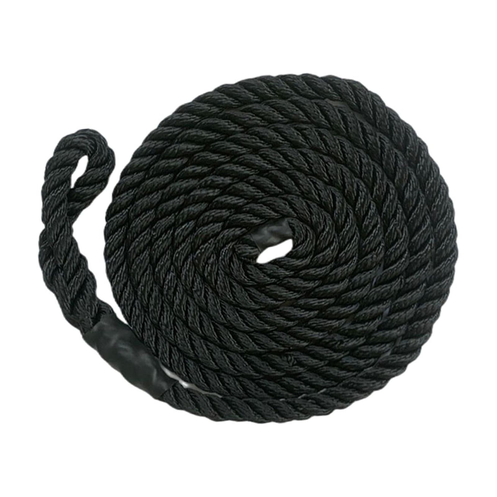 Ioensy - Línea De Guardabarros De Barco Protector De Muelle Marino Líneas De Parachoques De Barco Líneas De Barco 9.5Mmx2M Negro