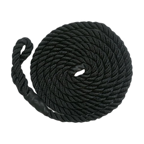 Ioensy - Línea De Guardabarros De Barco Protector De Muelle Marino Líneas De Parachoques De Barco Líneas De Barco 9.5Mmx2M Negro