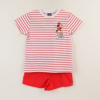 Conjunto Niña Rojo Rayas Minnie Mouse Disney