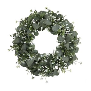 Magideal - Corona De Navidad Artificial Para Puerta Delantera, Corona De Eucalipto, Adornos Navideños, Corona De Otoño Para Exteriores, Ventana Interior, Pared, Estilo B