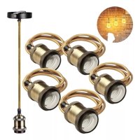 Genérico - Packx5 Soquete Vintage E27 Lamparas Colgante Rustica Techo