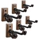 thumbnail image 1 of Soporte de pared para guitarra, paquete de 6 unidades, Donner Black Walnut, 1 of 8