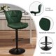 thumbnail image 4 of Taburetes de barra Nalupatio juego de 2 ajustables verdes giratorios, 4 of 7