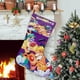 thumbnail image 1 of Bonkers Tema: Calcetines de Navidad, fino lino blanco para colgar en escaleras y chimenea, decoración navideña para el hogar, regalo de Navidad.54cm×38cm, 1 of 5
