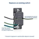 thumbnail image 4 of Interruptor temporizador de cuenta regresiva Leviton DT115-1LW para ventilador de baño, 4 of 9