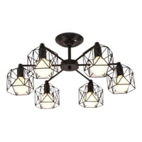 Genérico - Lampara Colgante Araña Retro 6 Luces Hogar Sala Lau