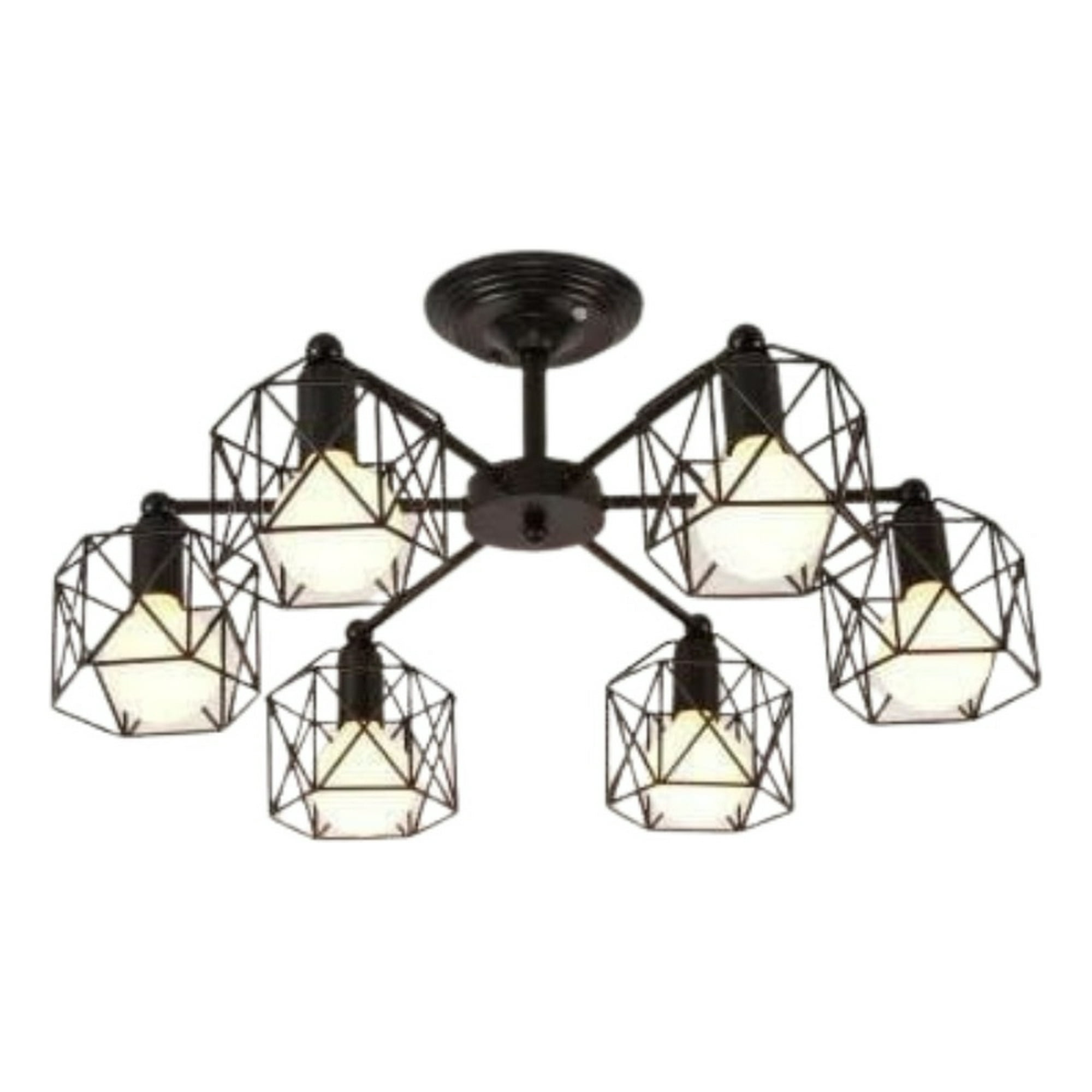 Genérico - Lampara Colgante Araña Retro 6 Luces Hogar Sala Lau