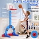 thumbnail image 3 of Set Deportivo Ajustable 3 en 1 para Niños Pequeños HYES con Aro de Baloncesto, 3 of 9
