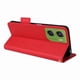 thumbnail image 5 of Funda Cartera para Motorola Moto G06 Tapa Flip con Ranuras y Soporte Rojo, 5 of 5