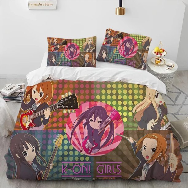 K-ONCute Lolita Kawaii Girls Comforter Bedding Set,Duvet Cover Bed Set Quilt Cover Pillowcase,Size Bedding Set Bed Sheets
