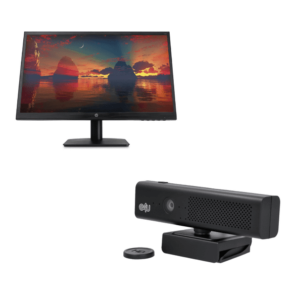 Kit Home Office | Monitor HP N223 + Webcam con Micrófono | Reacondicionado