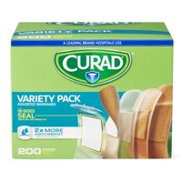 Box 200 Uu Parche Curita Tela Flexible Varios Tamaños Curad