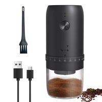 Xusx111 - Molina De Café Eléctrica Portátil Con 40 Ajustes Ajustables, Pequeña Molina De Café Recargable Eléctrica Con Múltiples Ajustes De Molienda