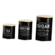thumbnail image 5 of Juego De 3 Botes Grandes Para Encimera De Cocina, Color Negro, 5 of 6