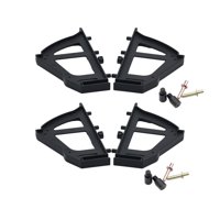 Bothyi - 4X Bisagras Para Zapatero, Dormitorio, Sala De Estar, Muebles Para El Hogar, Zapatos, Bisagra Para Cajón, Negro