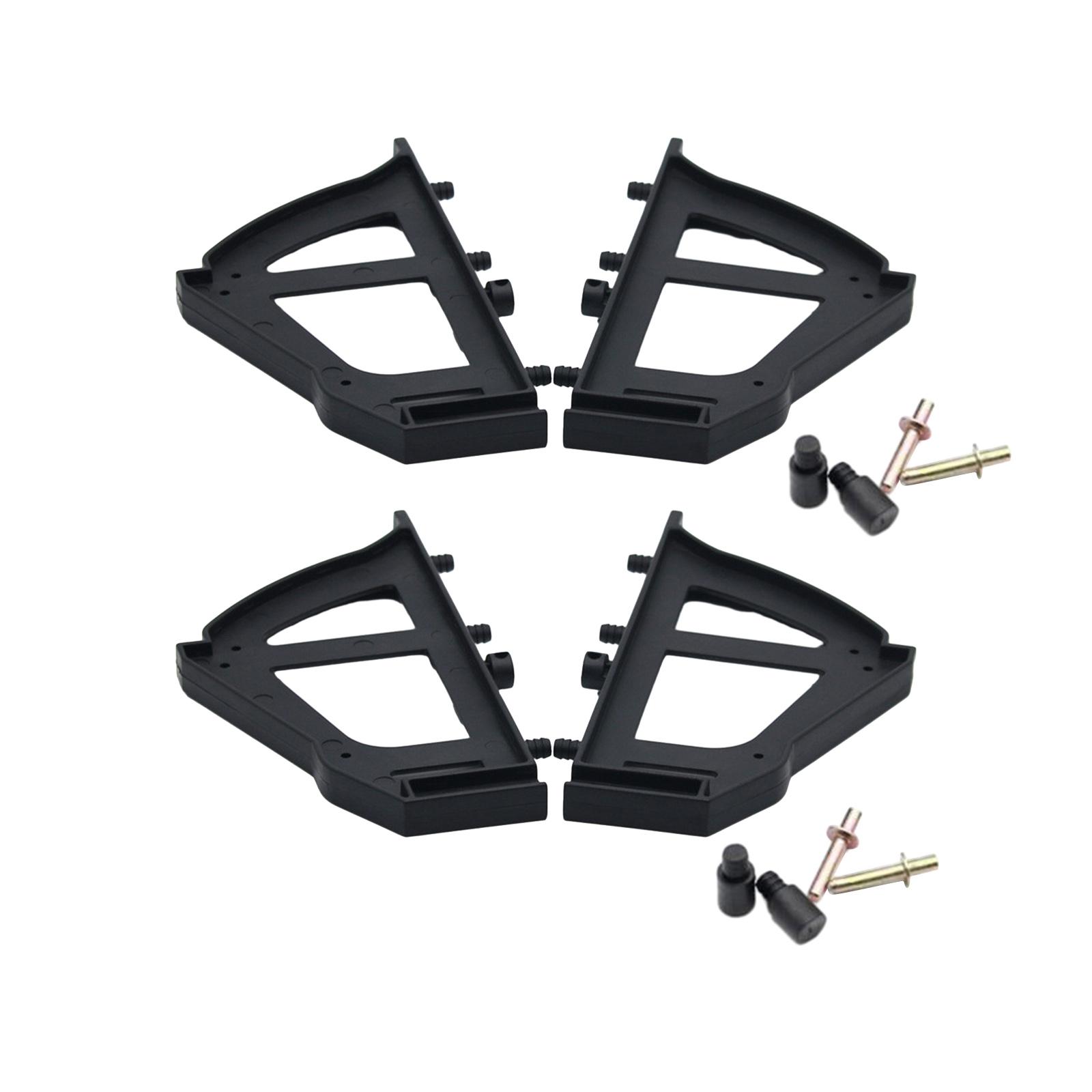 Bothyi - 4X Bisagras Para Zapatero, Dormitorio, Sala De Estar, Muebles Para El Hogar, Zapatos, Bisagra Para Cajón, Negro