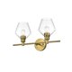thumbnail image 3 of Aplique de Pared Living District Gene 2 Vidrio Satinado Dorado, 3 of 9