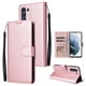 thumbnail image 4 of Funda Cartera para Samsung Galaxy S21 con Tarjetero, Soporte y Cordón - Protección Oro rosa, 4 of 5