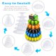 thumbnail image 4 of Macaron Tower Stand Ufurty, 6 niveles, plástico transparente, 4 of 9