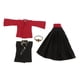 thumbnail image 3 of 1/6 Ni?os Mu?ecas Trajes De Abrigo De Viento Para Mu?ecas Ropa Casual Rojo Negro Conjunto Completo, 3 of 3