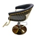 thumbnail image 2 of Silla de peluqueria hidraulica negro dorado, 2 of 3