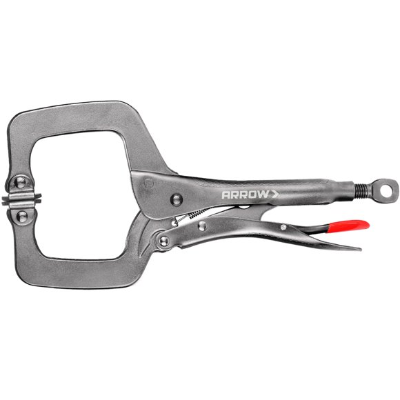 Sargento tipo C Arrow Fastener 28 cm con almohadillas giratorias y gatillo de liberación
