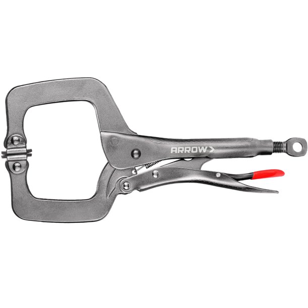 Sargento tipo C Arrow Fastener 28 cm con almohadillas giratorias y gatillo de liberación