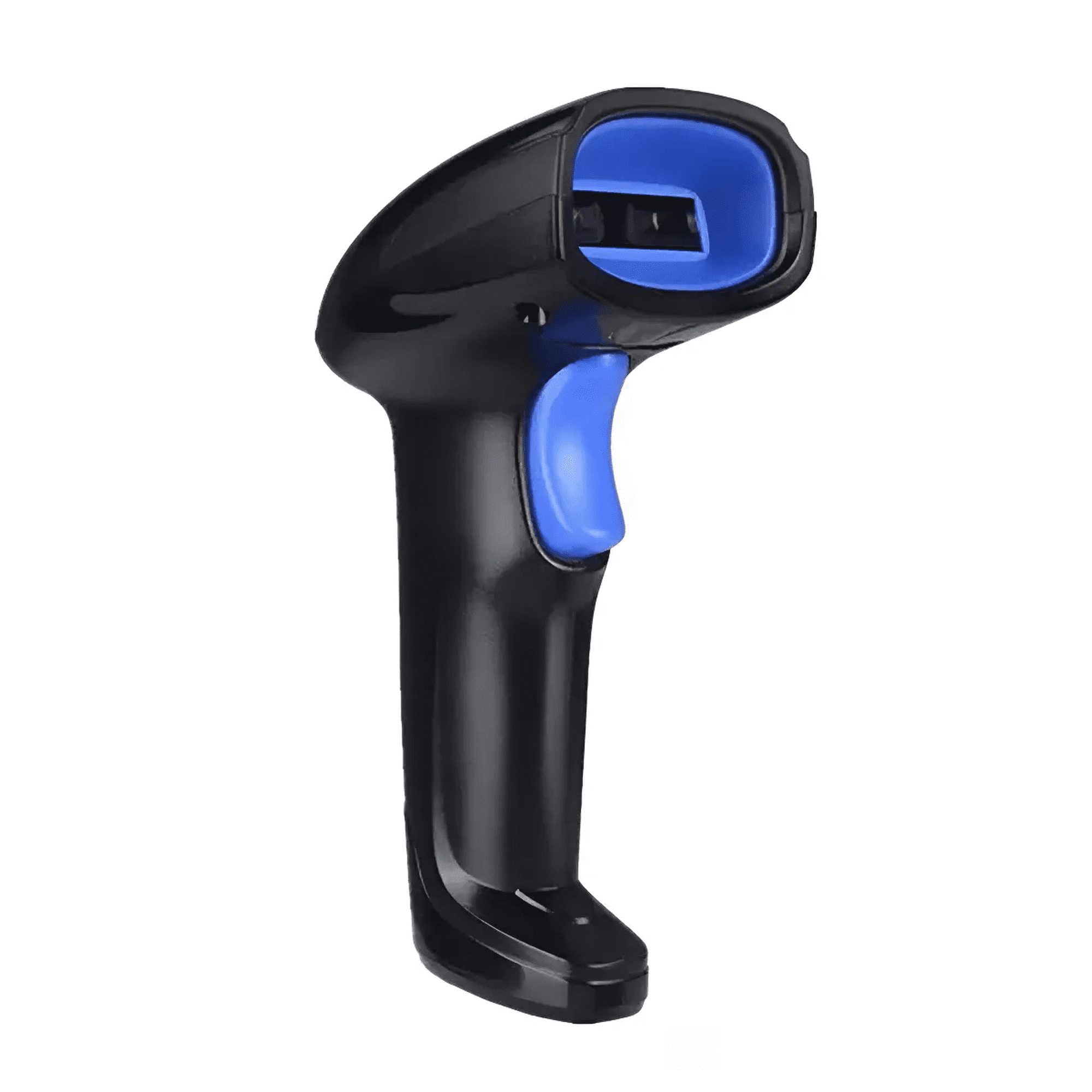 Lector Escáner De Código Belug De Barras Inalámbrico 2.4g Negro Con Azul