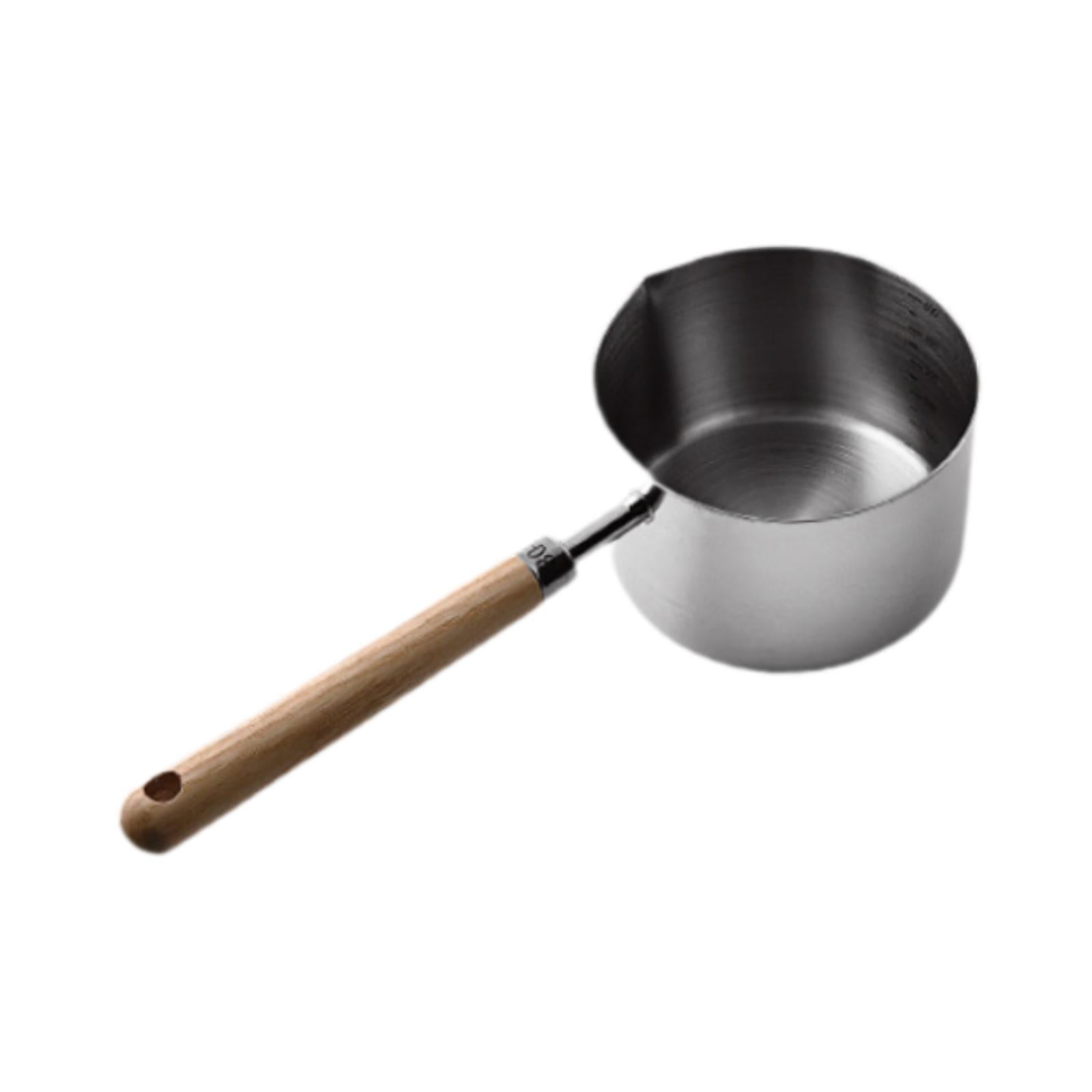 Magideal - Cacerola Pequeña Para Hervir Leche Con Mango, Utensilios De Cocina Portátiles, Olla Para Derretir Chocolate, Olla Calefactora Para Cocinar En Casa 500ml