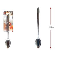Genérico - Cuchara Postre 100% Acero, 19.5 Centímetros